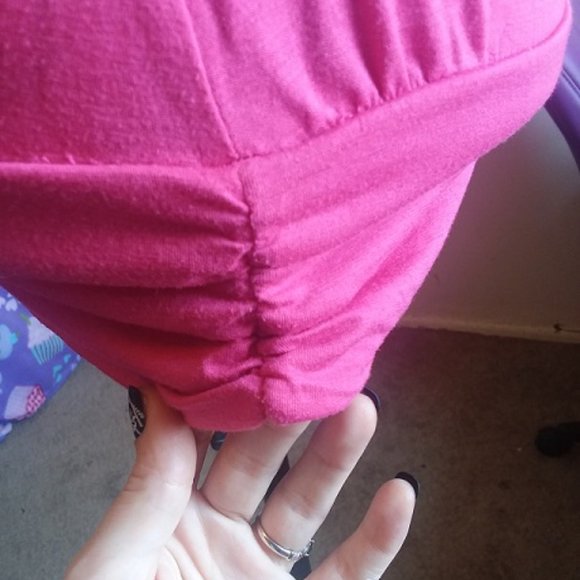 hot pink cut out long shirt - Picture 4 of 5